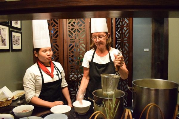 Pho cooking class in Red Bean Restaurant