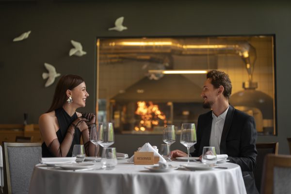Couple in Luxury Restaurant